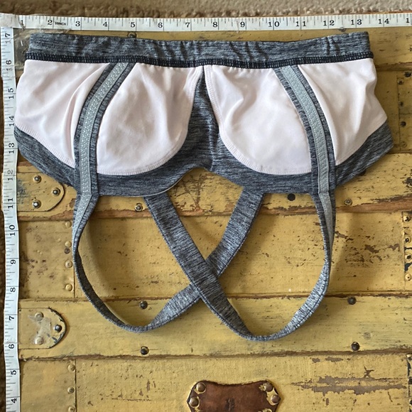 🍋 LULULEMON PINK STRETCH WORKOUT SPORTS BRA TOP CROP TOP 6 - Picture 2 of 11